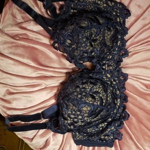 One Dita Von Teese Dahlia bra in navy